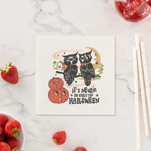 Serviette En Papier Il n'est jamais trop tôt pour Halloween (En situation)