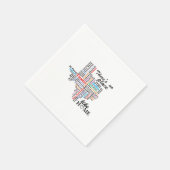 Serviette En Papier Il n'y a pas d'endroit comme la maison au texas (Coin)