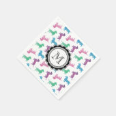 Serviette En Papier Il pleut des Dachshunds (Coin)