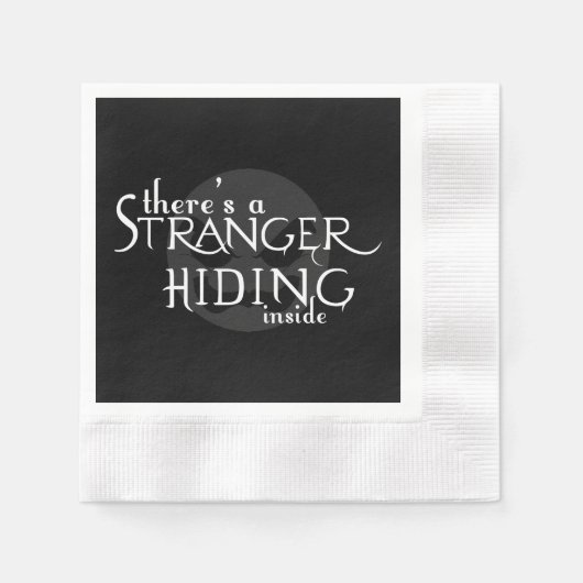 Serviette En Papier Il y a un étranger (Devant)
