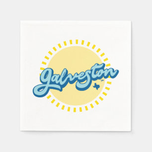 Serviette En Papier Île de Galveston Texas