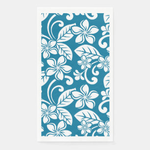 SERVIETTE EN PAPIER ÎLE PLUMERIA (CARAÏBE BLEU)