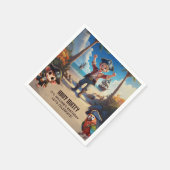 Serviette En Papier Île tropicale Pirate Boy fête d'anniversaire (Coin)