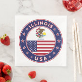 Serviette En Papier Illinois (En situation)