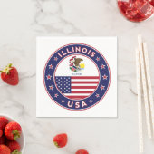 Serviette En Papier Illinois (En situation)