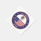 Serviette En Papier Illinois (Coin)