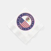 Serviette En Papier Illinois (Coin)