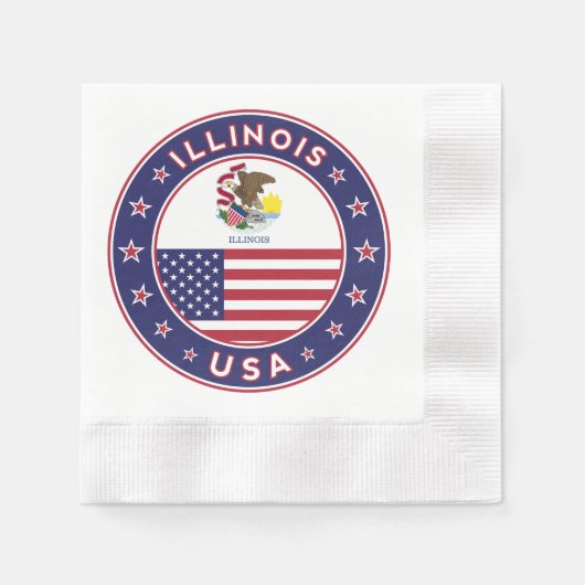 Serviette En Papier Illinois (Devant)