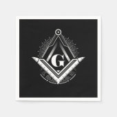 Serviette En Papier Illuminati Masonic Conspiration Triangle Pyramide  (Devant)