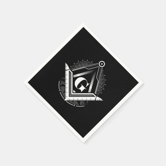 Serviette En Papier Illuminati Masonic Conspiration Triangle Pyramide  (Coin)
