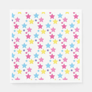 Serviette En Papier illusima Rainbow Stars Fête