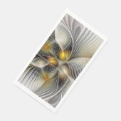 Serviette En Papier Illusion Optique Abstrait 3D Fractal Avec Profonde (Coin)