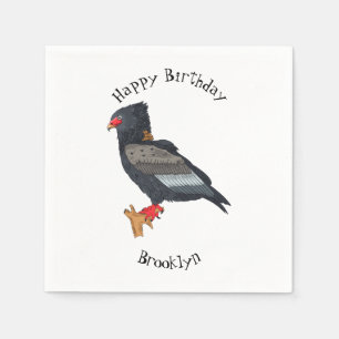 Serviette En Papier Illustration Bateleur Eagle