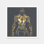 Serviette En Papier Illustration Black Lightning (Devant)