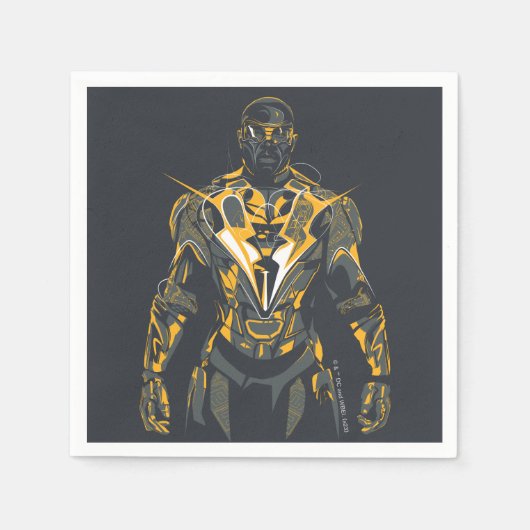 Serviette En Papier Illustration Black Lightning (Devant)