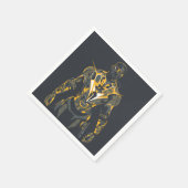 Serviette En Papier Illustration Black Lightning (Coin)