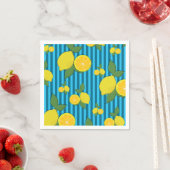 Serviette En Papier Illustration citrons (En situation)
