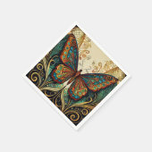 Serviette En Papier Illustration colorée de papillon (Coin)