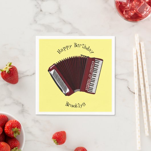 Serviette En Papier Illustration d'accordion (En situation)