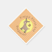 Serviette En Papier Illustration d'âne miniature joyeux (Coin)