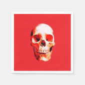 Serviette En Papier Illustration d'art Pop Skull (Devant)