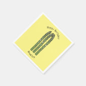 Serviette En Papier Illustration d'Asparagus (Coin)
