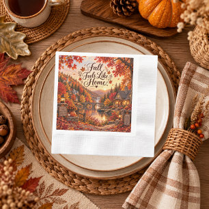 Serviette En Papier Illustration d'automne rustique qui ressemble à la