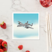 Serviette En Papier Illustration d'avion militaire A10 (En situation)