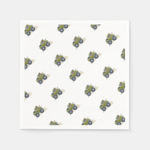 Serviette En Papier Illustration de bande dessinée d'un éléphant