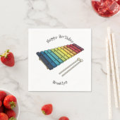 Serviette En Papier Illustration de bande dessinée en Xylophone (En situation)