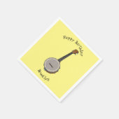 Serviette En Papier Illustration de Banjo (Coin)