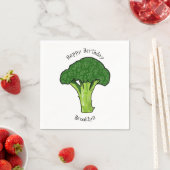 Serviette En Papier Illustration de Broccoli (En situation)