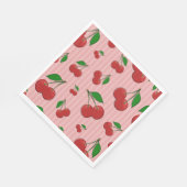 Serviette En Papier Illustration de cerises (Coin)