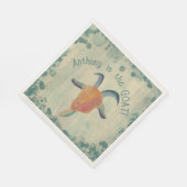 Serviette En Papier Illustration de chèvre peinte moderne personnalisé (Coin)