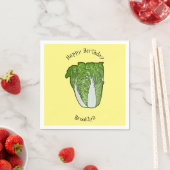 Serviette En Papier Illustration de chou chinois (En situation)
