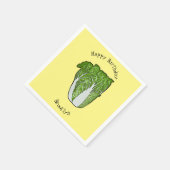Serviette En Papier Illustration de chou chinois (Coin)