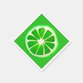 Serviette En Papier Illustration de citron vert mou art fruitier (Coin)