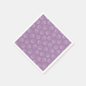 Serviette En Papier Illustration de cupcake violet (Coin)