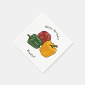 Serviette En Papier Illustration de dessin de Capsicum (Coin)