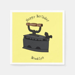 Serviette En Papier Illustration de dessin en fer de Charbon