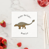 Serviette En Papier Illustration de dinosaure blindé Ankylosaurus (En situation)