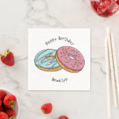 Serviette En Papier Illustration de Donut (En situation)