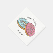 Serviette En Papier Illustration de Donut (Coin)