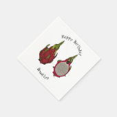 Serviette En Papier Illustration de dragon fruit (Coin)