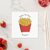 Serviette En Papier Illustration de frites (En situation)