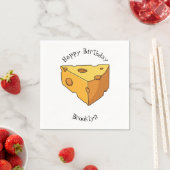 Serviette En Papier Illustration de fromage (En situation)