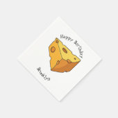 Serviette En Papier Illustration de fromage (Coin)