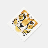 Serviette En Papier illustration de gros plan de la tête de guépard (Coin)