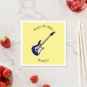 Serviette En Papier Illustration de guitare électrique (En situation)