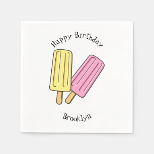 Serviette En Papier Illustration de Ice pop